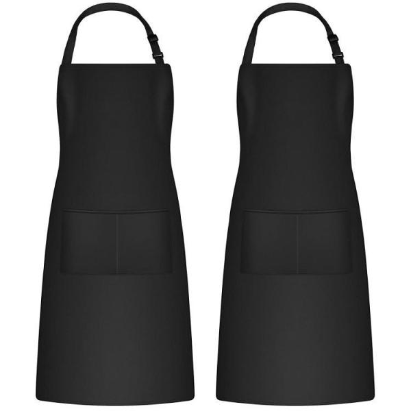 Uniform Fabric Type Custom Logo Waterproof Chef Kitchen Apron for Cafe Restaurants Cooking