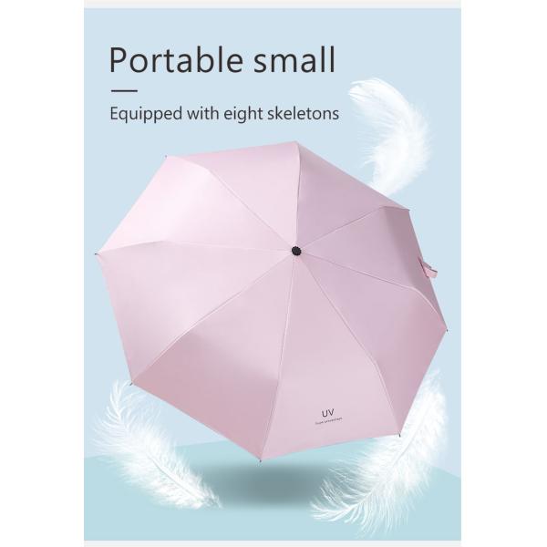Customized Creative Solid Color Portable Folding Umbrella for Patio Garden and Outdoor