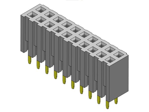 Female Header Connector 2.00mm Dual Row Dip TYPE 2*2PIN To 2*40PIN H=7.20mm