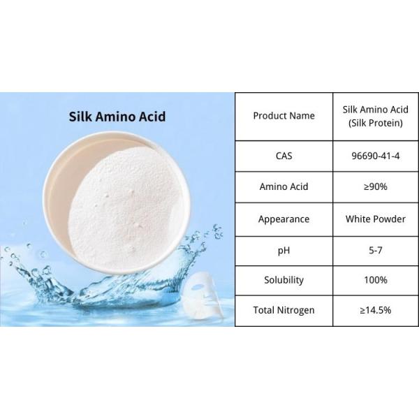 White Silk Amino Acid With Silk Protein Acid And Silk Fibroin