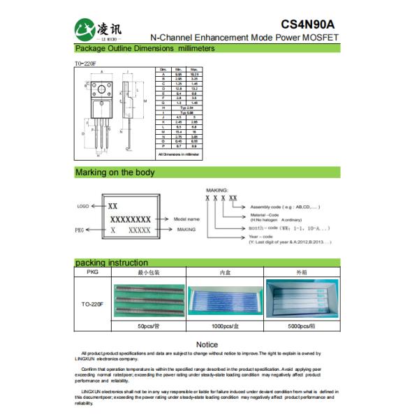 MOSFET de alta potencia para fuentes de alimentación