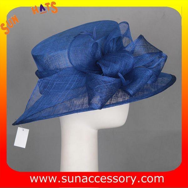 Elegant design sinamay Church hats for lady with assorted colors ,trendy Sinamay wide brim church hat from Sun Accessory