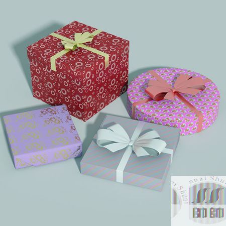 Коробка подгонянная роскошью Handmade подарка бумажная упаковывая, голубой складной бумажный случай драгоценности