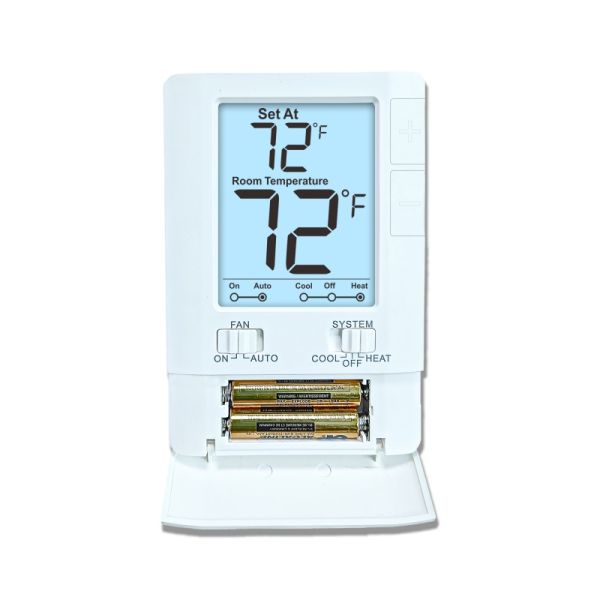 24V Non-Programmable Wired Air Conditioning Room Temperature Heating Thermostat Mounts On Wall Or Junction Box Engineered For And Heating Regulation