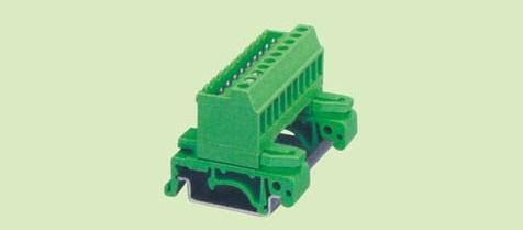 RD 2EDGUVK 5.08MM 2P-24P 300V 15A green color brass terminal block use in DIN rail