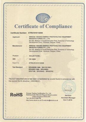 Youda Audio Co. Limited Certifications
