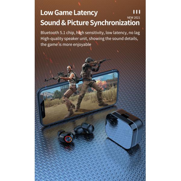 Auto Pairing In Ear Stereo Gaming Headset 40mAH Customized Logo