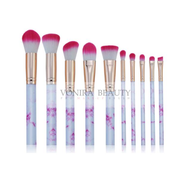 Cepillos de mármol maravillosos para facial, parte alta del maquillaje del nivel de la masa de la manija