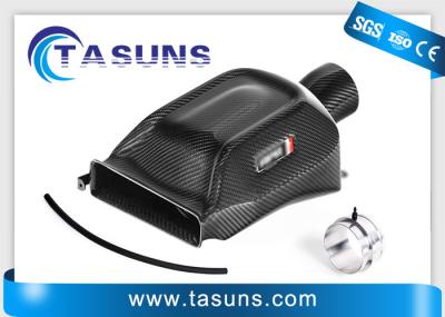 3k Weave Carbon Fiber Cold Air Intake Kit Front Airbox For Replacement Parts