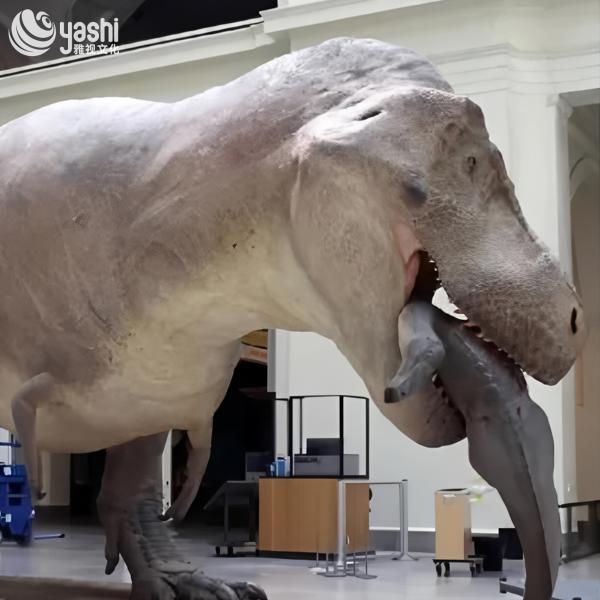 Animated Authentic Tyrannosaurus Rex Sculpture for Dinosaur Park Custom