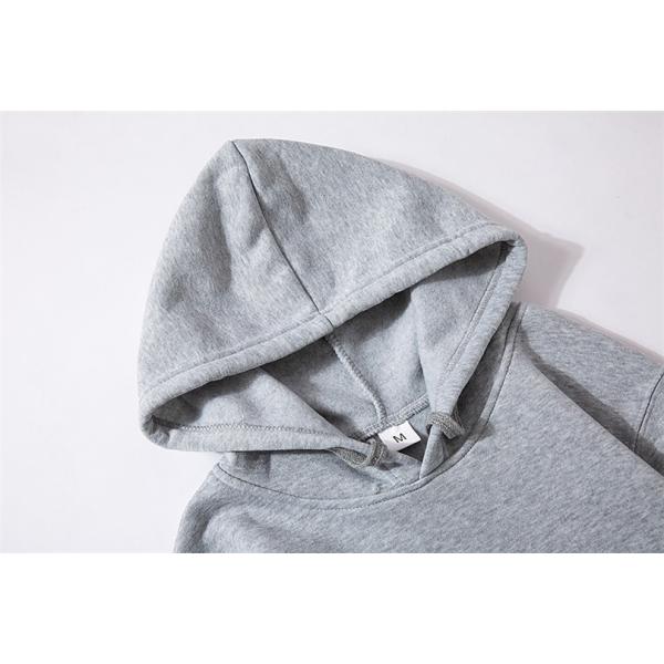 Breathable Unlined Plain Black Hoodie for Regular Sleeve Style Oversized Tracksuit