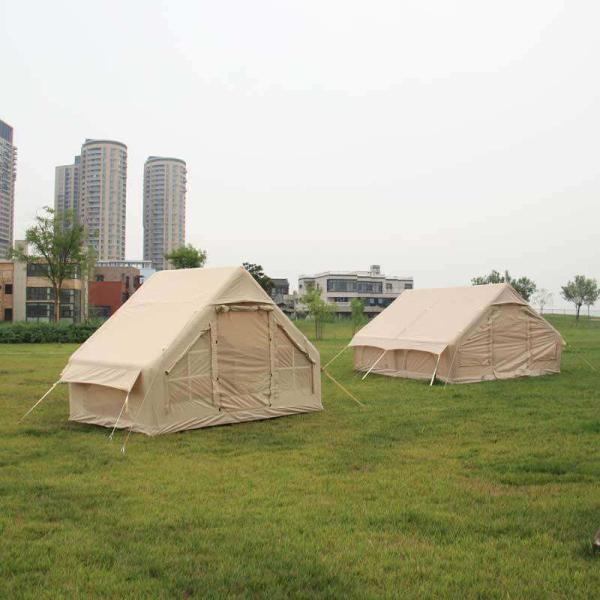 2023 Custom 2-3 Persons Family Camping Tent Waterproof Inflatable House Air Outdoor Inflatable Camping House Tent