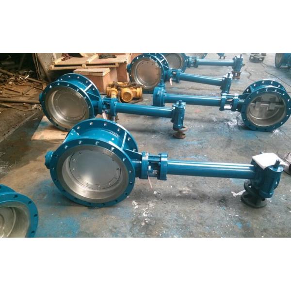 Double Flanged Butterfly Valve Adjust Tightness With Hand Wheel Dn50 To Dn400