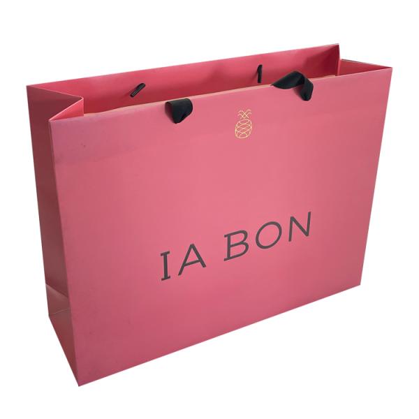 Customizable Paper Gift Bags Hot Stamping Surface Personalized Paper Bags