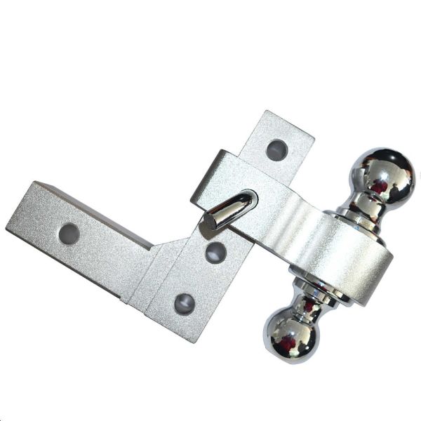 Aluminum Dual Ball Mount Best Adjustable Trailer Tow Towing Hitch 6