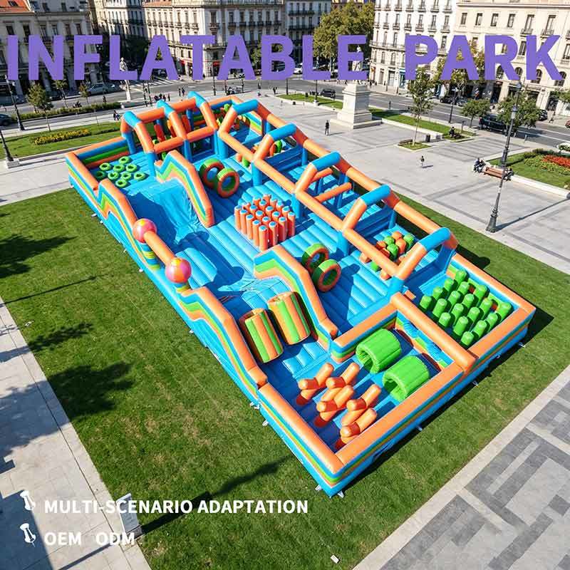 Commercial Giant Inflatable Obstacle Course Playground Park Kids Outdoor Party Rental Combo