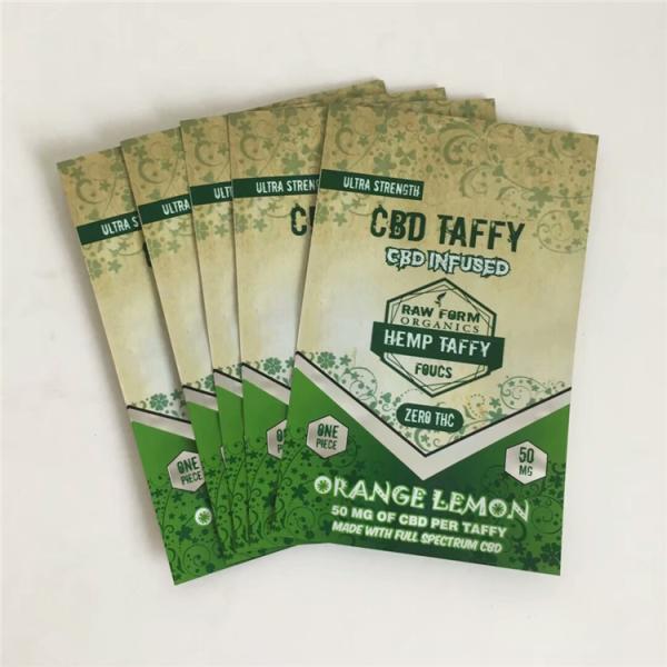 Les sachets en matière plastique de preuve d'odeur d'OEM empaquetant le bourgeon gommeux zip-lock d'ours de Cbd de papier d'aluminium sème la poche