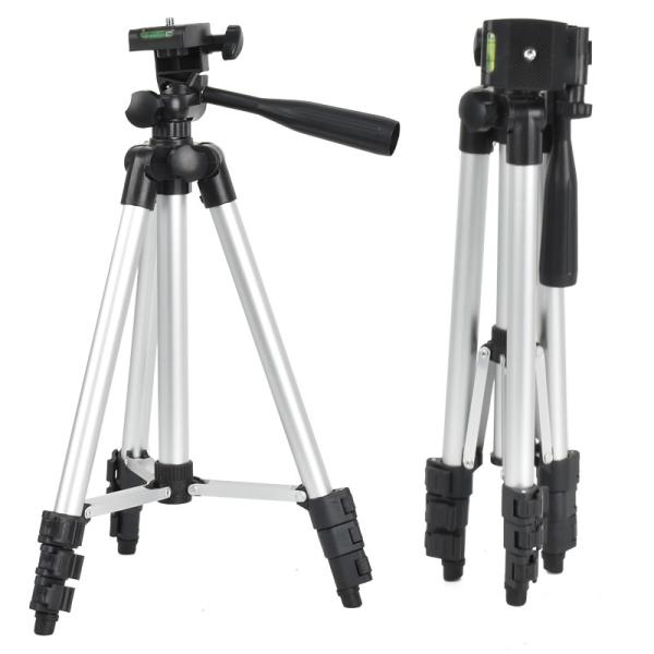 Portable 2.5kg Load Aluminum Alloy Tripod Stand For Phone camera