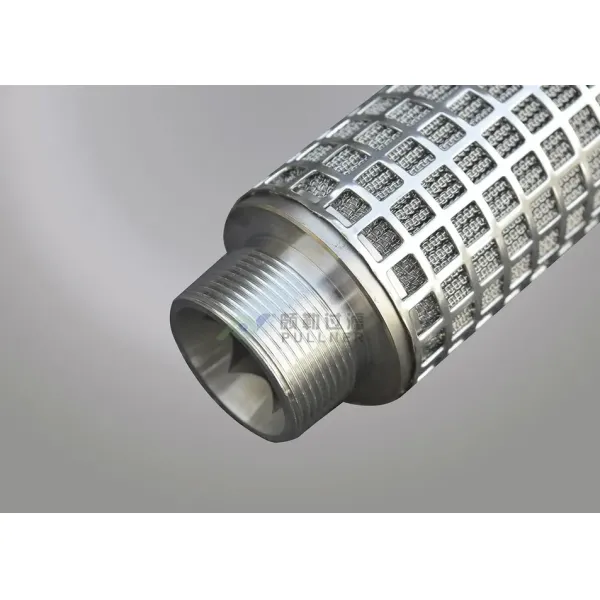 High Temperature Resistant 316L Stainless Steel Fiber Felt Pleated Filter Cartridge with Large Filtration Area