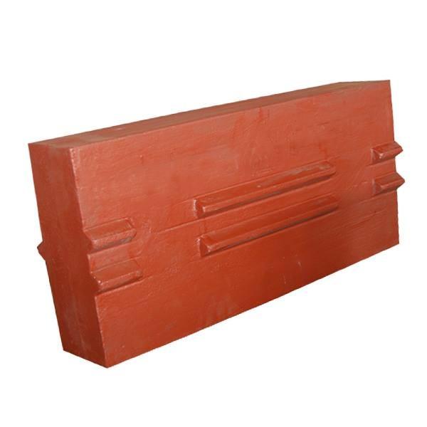high chrome blow bar impact crusher blow bar hammer plate crusher spare parts