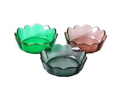 Fruit Food Solid Colored Lead Free Glass Bowls ODM For Restaurant