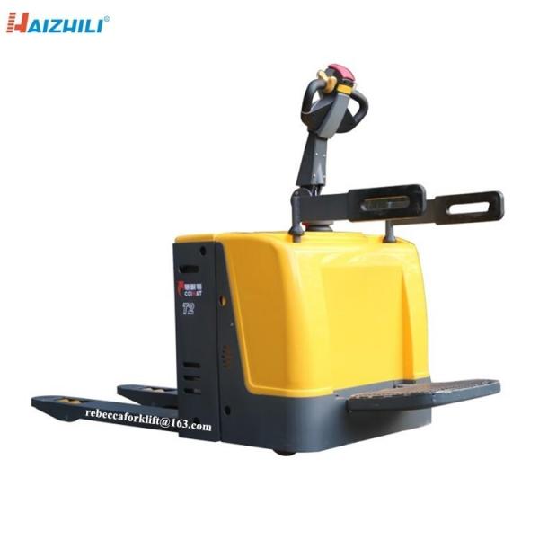 2000kg Electric Powered Pallet Truck With Folding Footplate Easy Operation