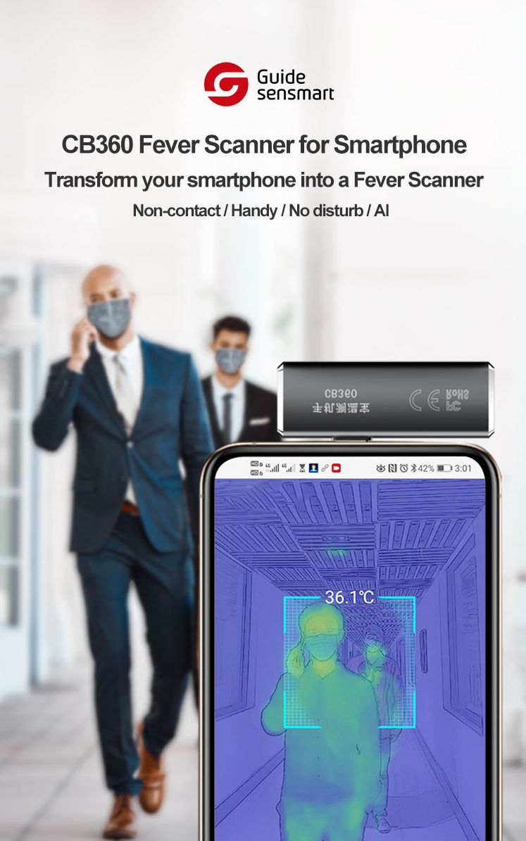 Высокая эффективная камера термического изображения смартфона для сигнала тревоги звука Дектион лихорадки
