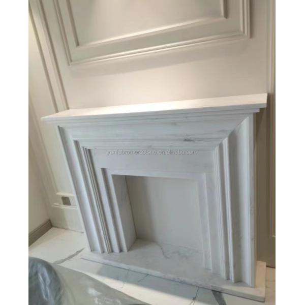 Coal Fireplaces Modern Italian Style Marble Sofitel Fireplace Mantel for Indoor Decor