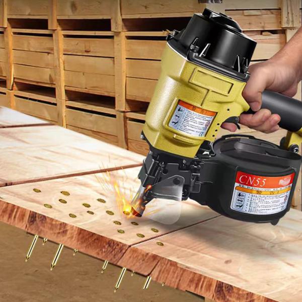 Coin Nails Fastening Made Quick and Easy with Cordless Upholstery Pneumatic Nail Gun