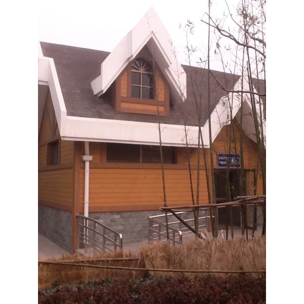 Wood Plastic Composite Panel House Security Restroom and WPC Construction