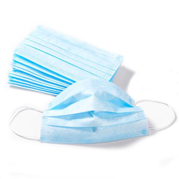 Breathable Unisex Non Woven Disposable 3 Ply Face Mask