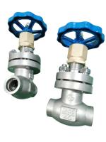 Robinet d'arrêt sphérique de soudure de prise de valve de basse température de DN25 PN40 en GNL LO2