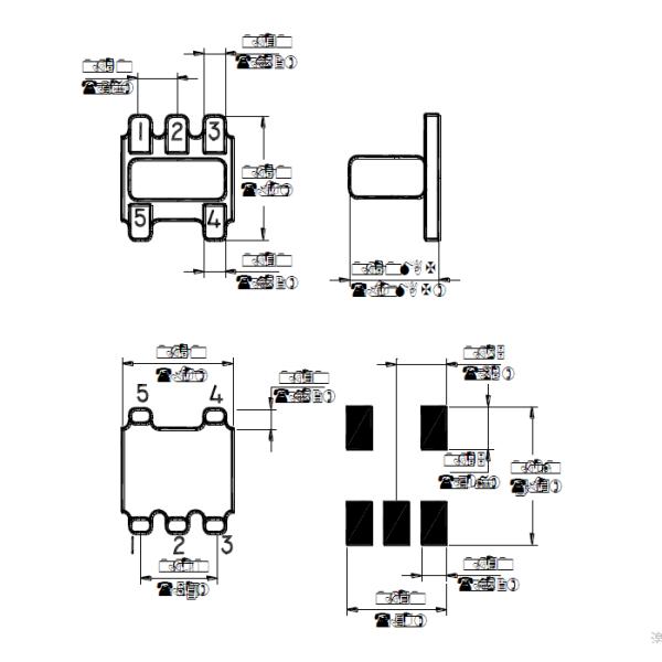 Шаг передающей линии ЭТК4-2Т РФ 1/4 вверх по небольшому трансформатору изоляции сигнала 2.0-1000 МХз
