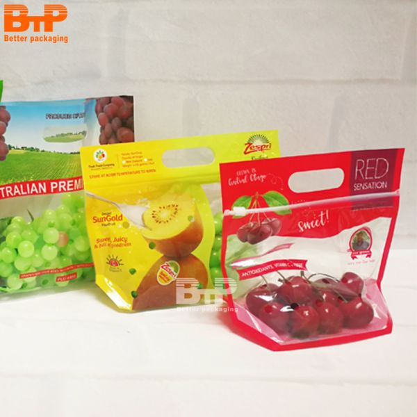 Custom Printing Moisture Proof Gravure Printing Plastic Grape Bag and Grape Pouch Bag for Agriculture