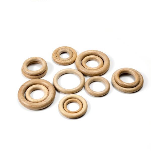 Facile à ranger de haute qualité durable neuve unique anneau de jouet en bois