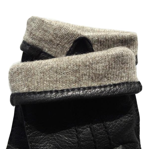 Fashion Deerskin Leather Shearling Gloves Classic Style Customized Size