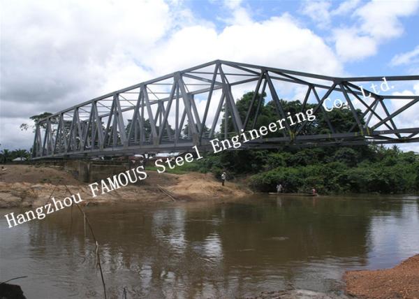 Ponte pedestre do fardo de aço pré-fabricado continental com rigidez alta da plataforma concreta