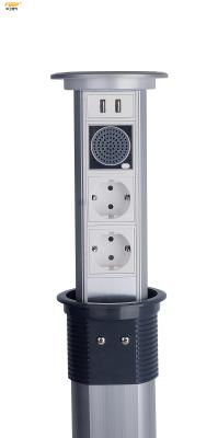 A cozinha automática elétrica do telefone estala acima os soquetes 1 orador de USB Bluetooth dos soquetes 2