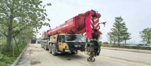 2022 Sany Second-Hand Crane SAC4000C8 93m Main Boom 36m Jib 120T Counterweight 2114h Running Time 19624km Weichai Engine