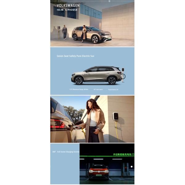 2024 Vw Id6 Crozz New China 7 Seats SUV Electric Car Chinese Supplier Vw Id.6 Pro Electric Motors Vehicles