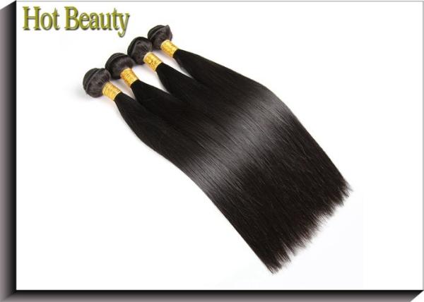Silk Straight Natural Virgin Brazilian Hair , Unprocessed Human Hair 10-32 in Stock