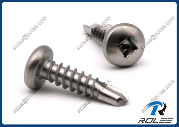 304/316/410 Stainless Steel Robertson Square Pan Head Self Drilling Screws