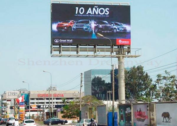 ICN2038S P10 Outdoor LED Billboard , Outdoor Advertising LED Panel Waterproof Cabinet