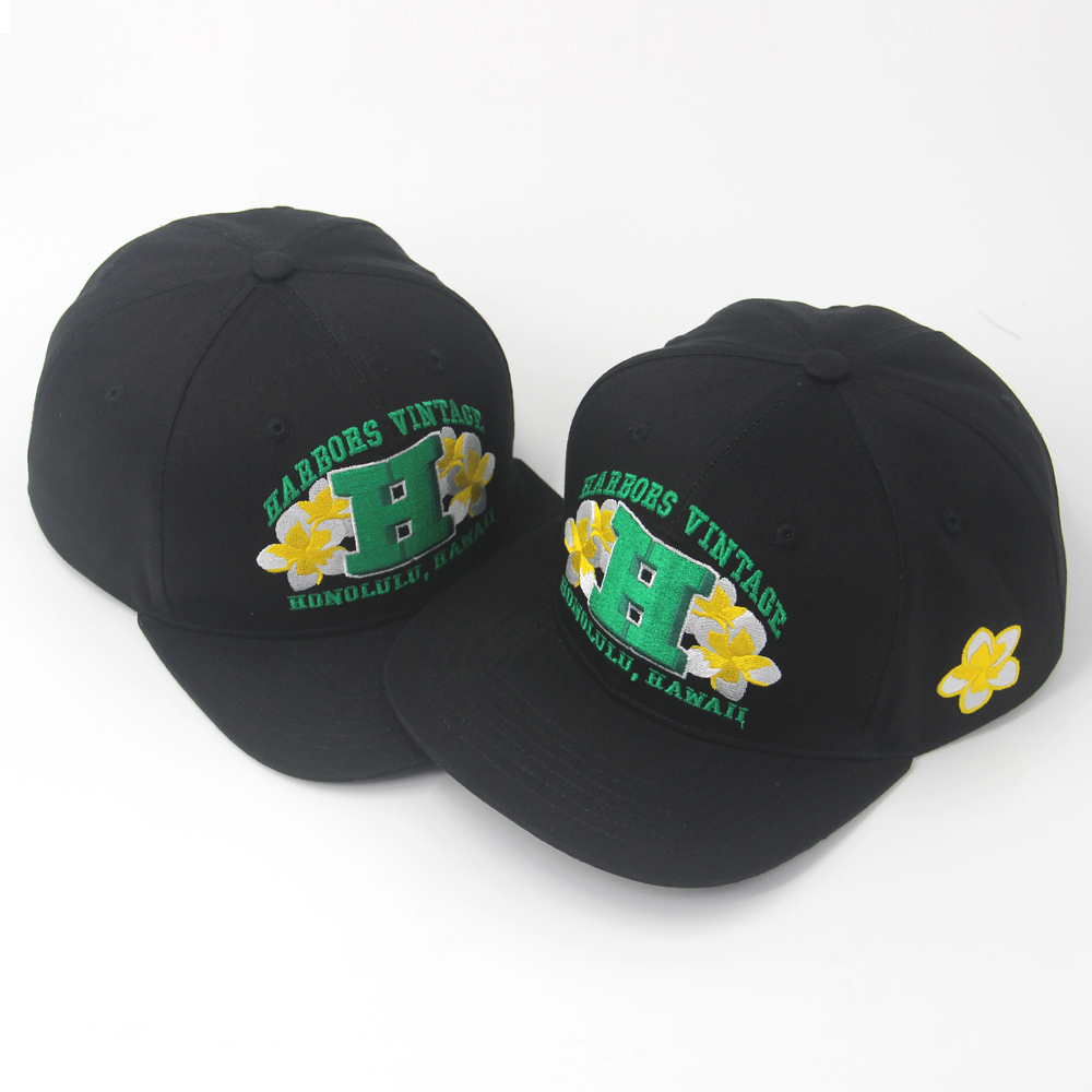 Hip Hop Custom 3D Embroidery Snapback Cap Baseball Hat Flat Brim Fitted Sports Adjustable