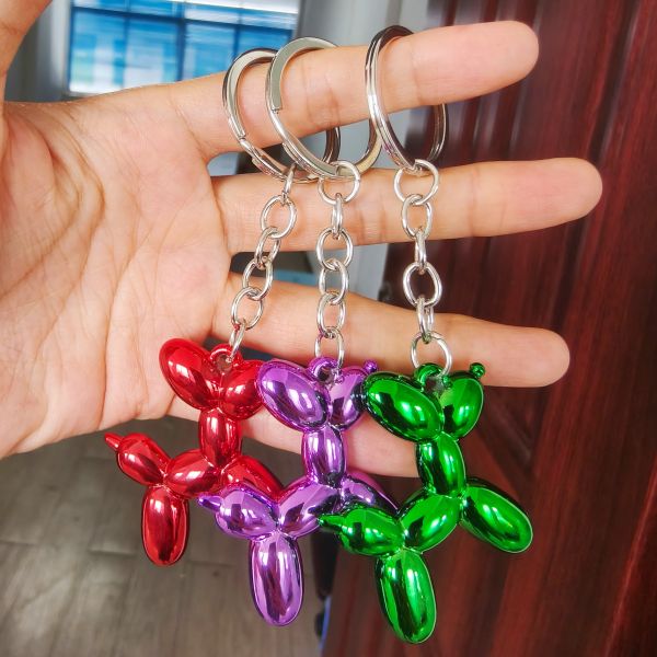 GUGEER Dog Keychain Lovely Puppy Key Ring,Cute Pet Animal Keychain Decor Metal Keyring Portable Gift for Dog Lovers