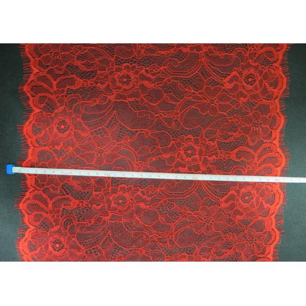 Red Color Eyelash Lace Trim for Wedding Dress , Underwear CY-HB0005