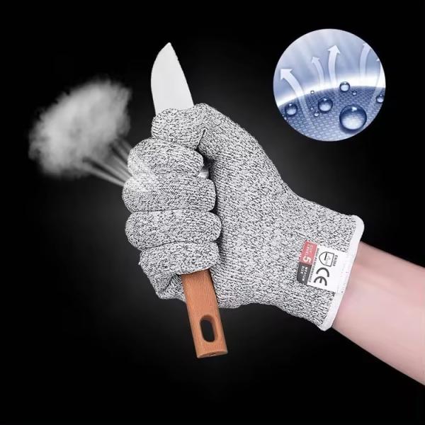 EN388 Luvas de protecção de segurança resistentes a cortes Série anti-cortes Luvas de segurança resistentes ao desgaste resistentes a rasgos