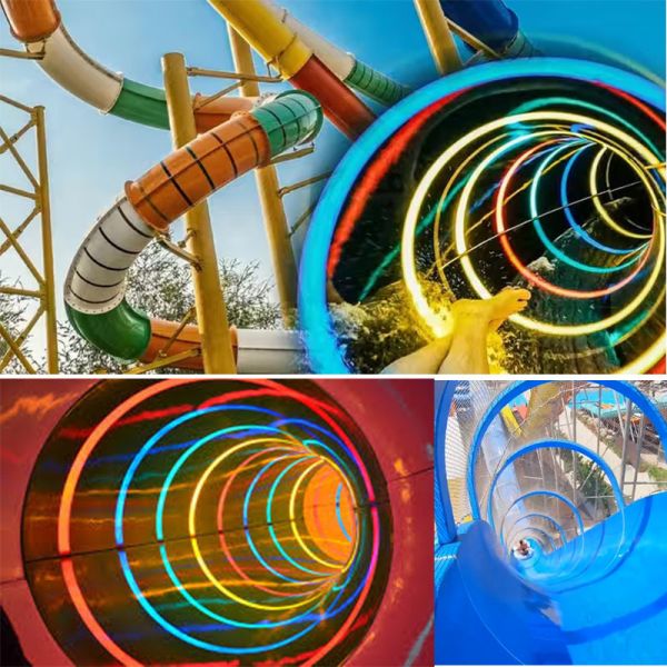 Thrill Seekers Commercial Black Hole Water Slide Aqua Park Water Park Equipment