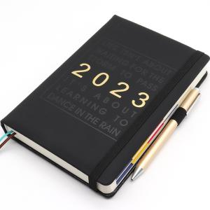 Planeador de capa dura de revistas de couro de folhas soltas personalizável para