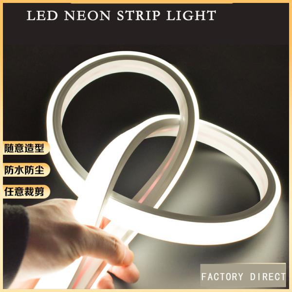 Waterproof IP54 Silicon LED Neon Strip Light With Color Rendering Index 3000K